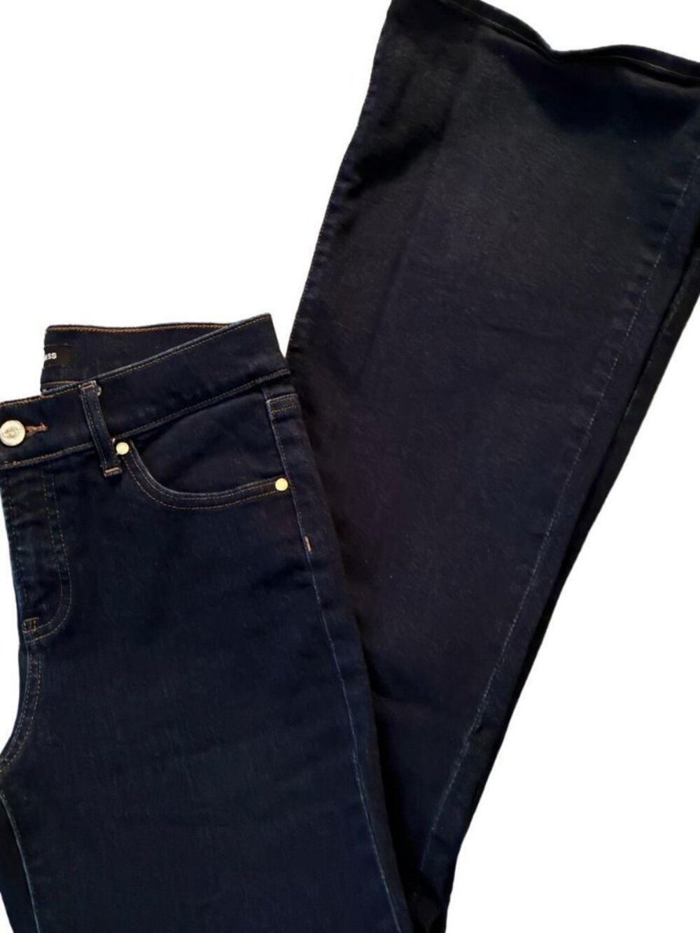 Express Dark Blue Flare Jeans Size 2